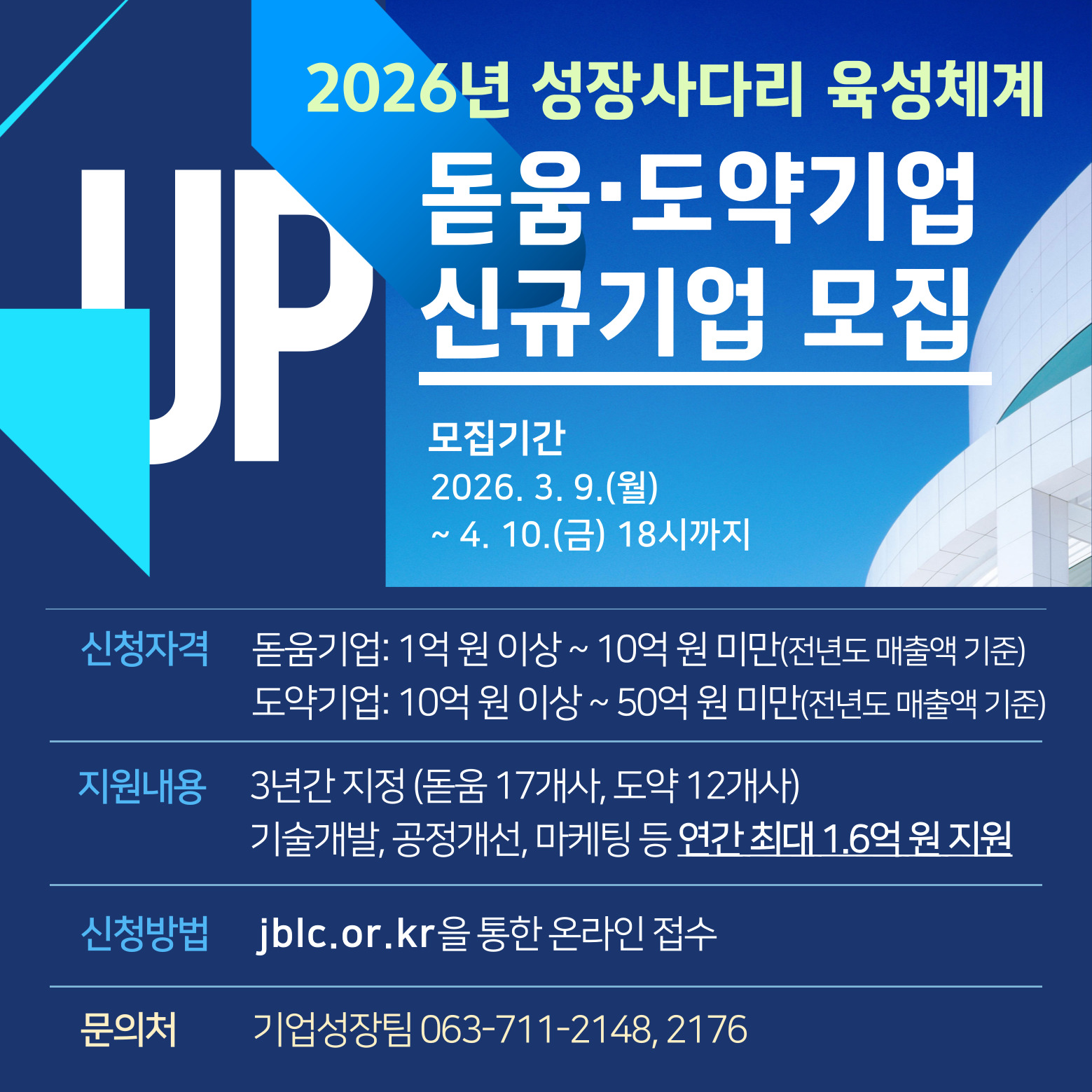 2026년 성장사다리 육성체계 신규기업 모집_웹포스터